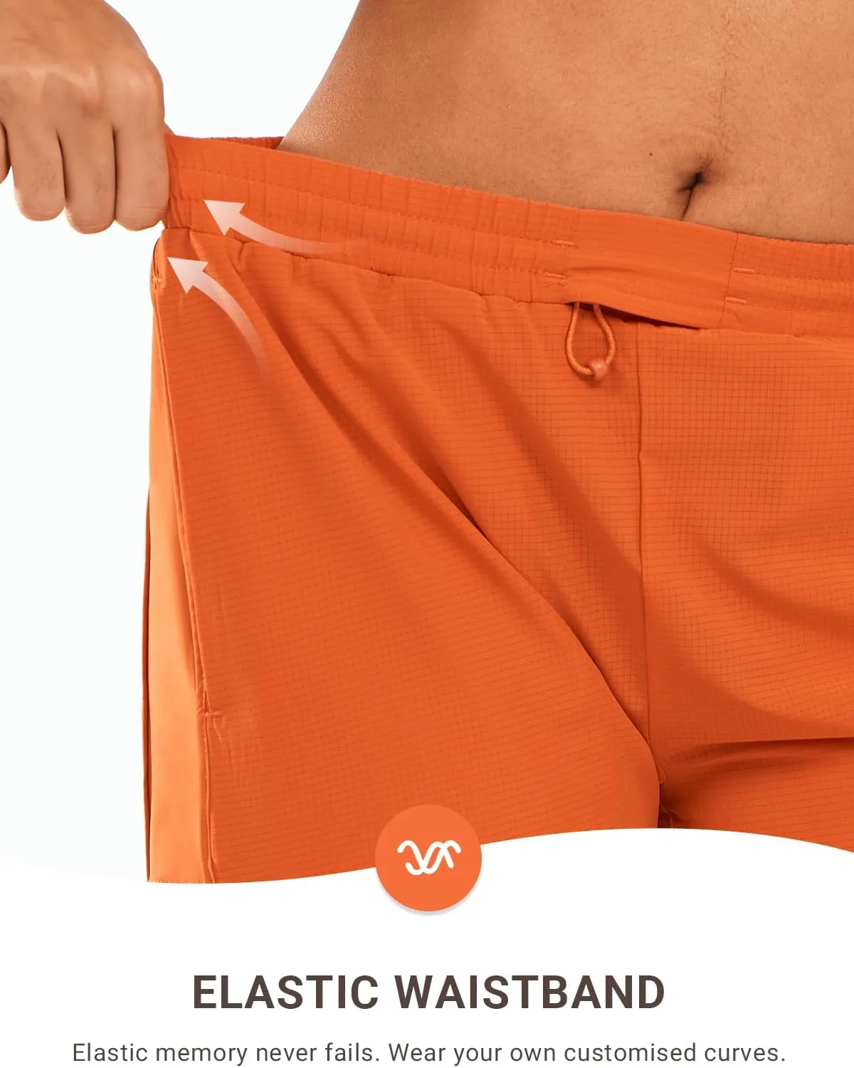 ALLZERO Women's Swim Board Shorts 5" with Pockets Quick Dry Beach Shorts with Liner Ruched Waistband