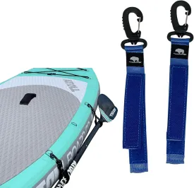 Atoll Board Paddle Straps SUP Paddleboard Inflatable Boat Paddle Keeper | Paddle Holder, Paddle Clip, Fixed Hook, Accessory for Paddleboard | No D Ring Patch, Easy to Use, Set of 2