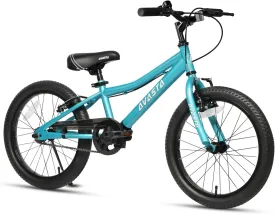 AVASTA Bilbo 18 20 Inch Kids Bike for Boys Girls 5-10 Years Old, Retro Style High Carbon Steel Bicycle with Adjustable Handlebars and Seat, Dual V-Brakes, Kickstand, Multiple Colors