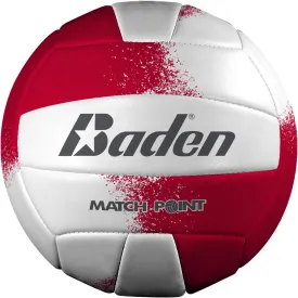 Baden Match Point Cushioned Synthetic LeatherOutdoor Recreation Backyard Volleyball   College Camp Ball All Ages Official Size 5