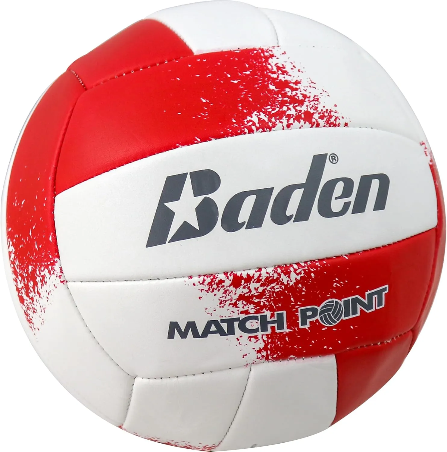 Baden Match Point Cushioned Synthetic LeatherOutdoor Recreation Backyard Volleyball   College Camp Ball All Ages Official Size 5