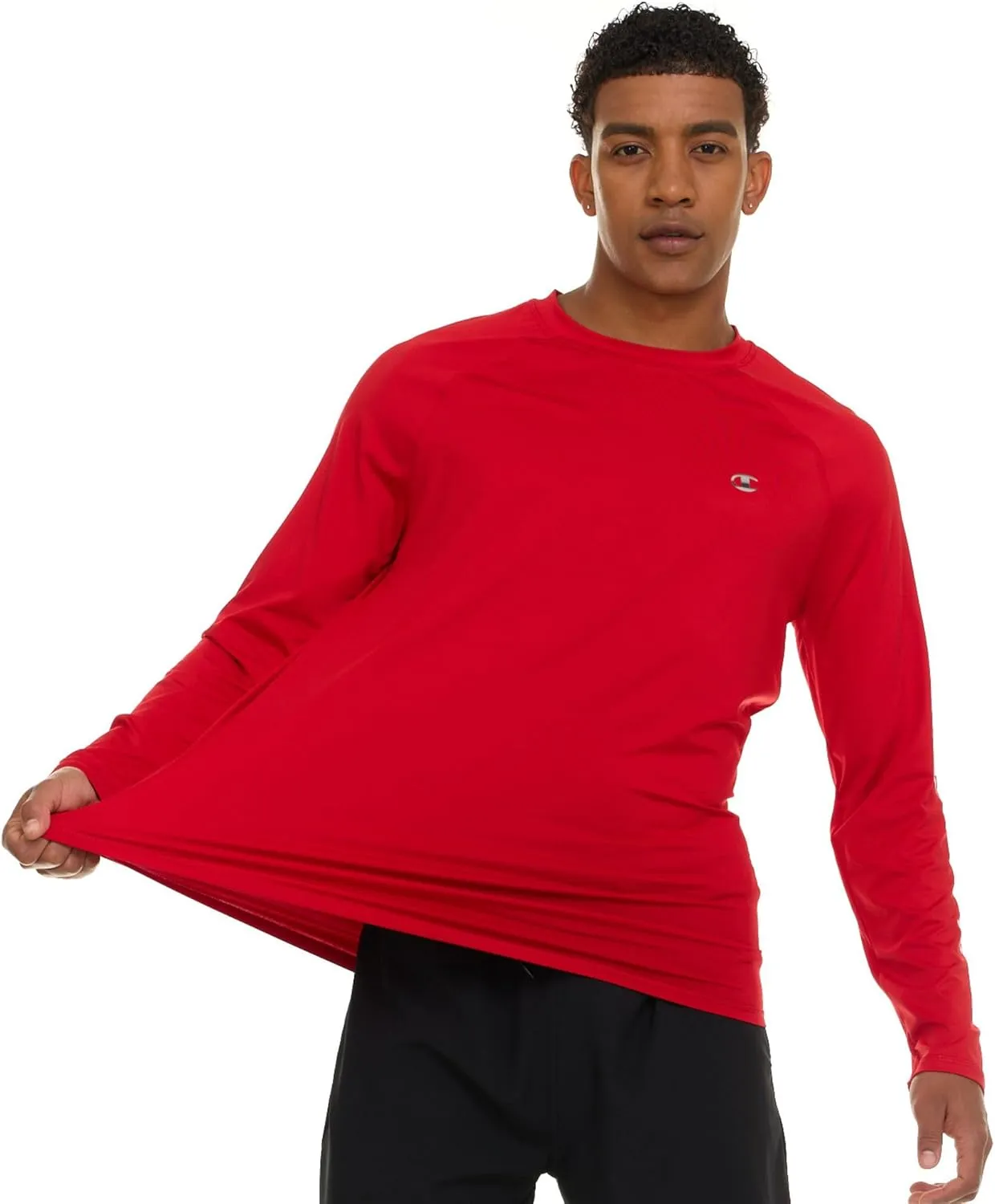 Champion Rash Guard for Men, Long Sleeve Mens Swim Shirt for Fishing Hiking UPF  50 SPF Sun UV Protection, Quick Dry