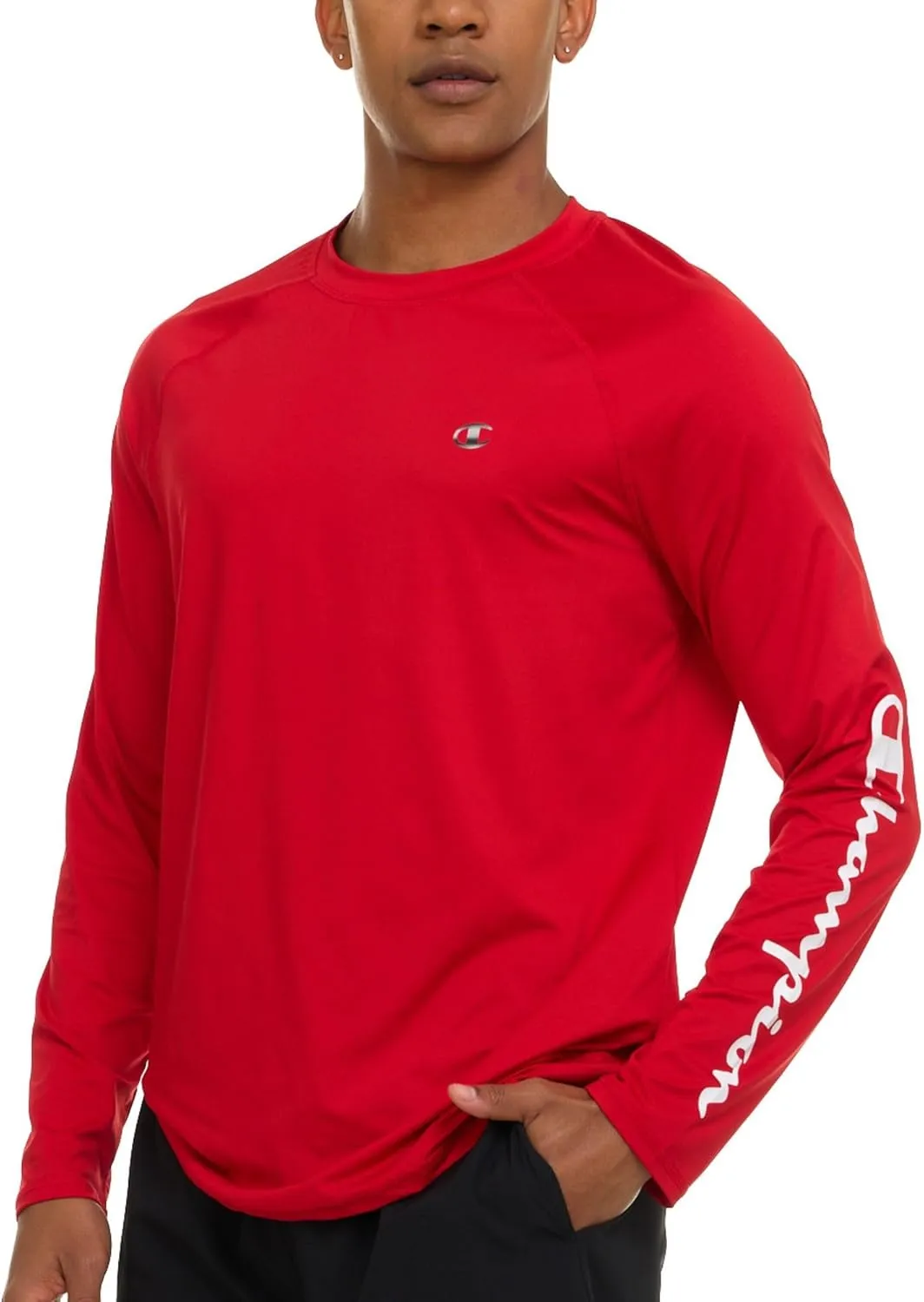 Champion Rash Guard for Men, Long Sleeve Mens Swim Shirt for Fishing Hiking UPF  50 SPF Sun UV Protection, Quick Dry
