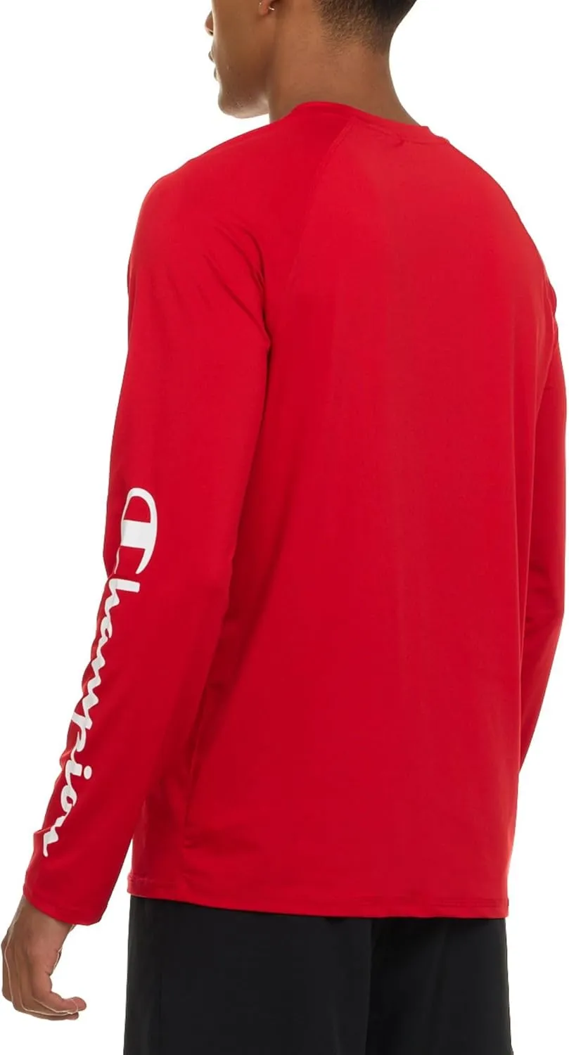 Champion Rash Guard for Men, Long Sleeve Mens Swim Shirt for Fishing Hiking UPF  50 SPF Sun UV Protection, Quick Dry