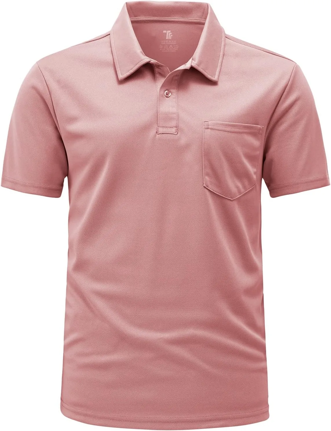 Gopune Men's Polo Shirts Short Sleeve Dry Fit Sports Outdoor Golf Shirts with Pocket