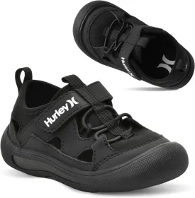 Hurley Kid's Toddlers Water Shoes, Extra Strength Outsole Water Shoes for Boys and Girls, Lightweight Closed Toe Sandals, Beach Shoes with Adjustable Upper-for Outdoors, Water Play and Pool Dylan