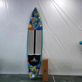 Inflatable Stand Up Paddle Board, 11'x33''x6'' W/SUP Accessory Kit, Backpack, US Central Fin, Double Action Pump, 5L Dry Bag | Non-Slip Deck, Wide Stance