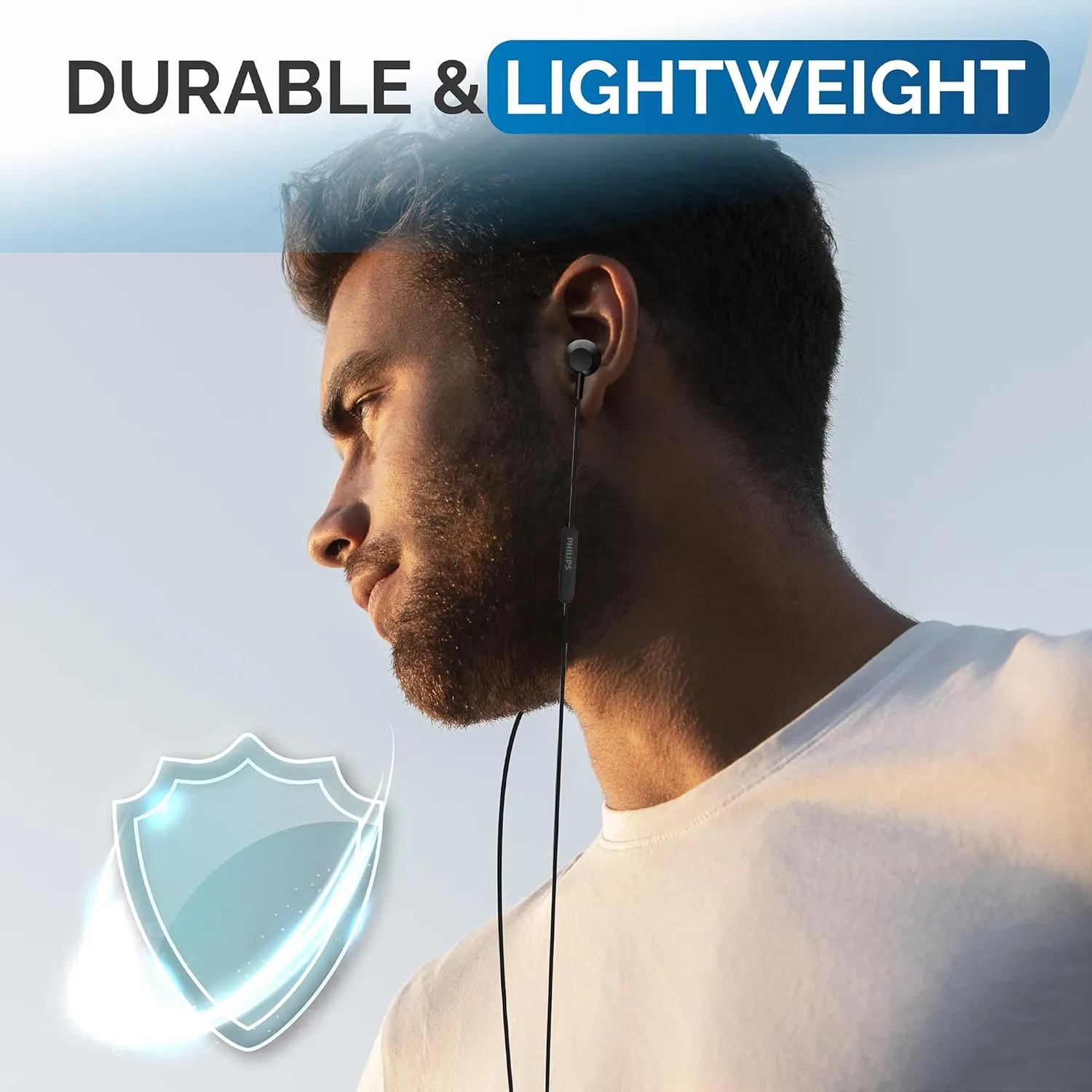 Philips USB C Earbuds Wired with Microphone, in Ear Type C Headphones with mic, Powerful Bass, Lightweight, USB-C Wired Earphones, 3-Button in-line Remote Ear Buds (Black)