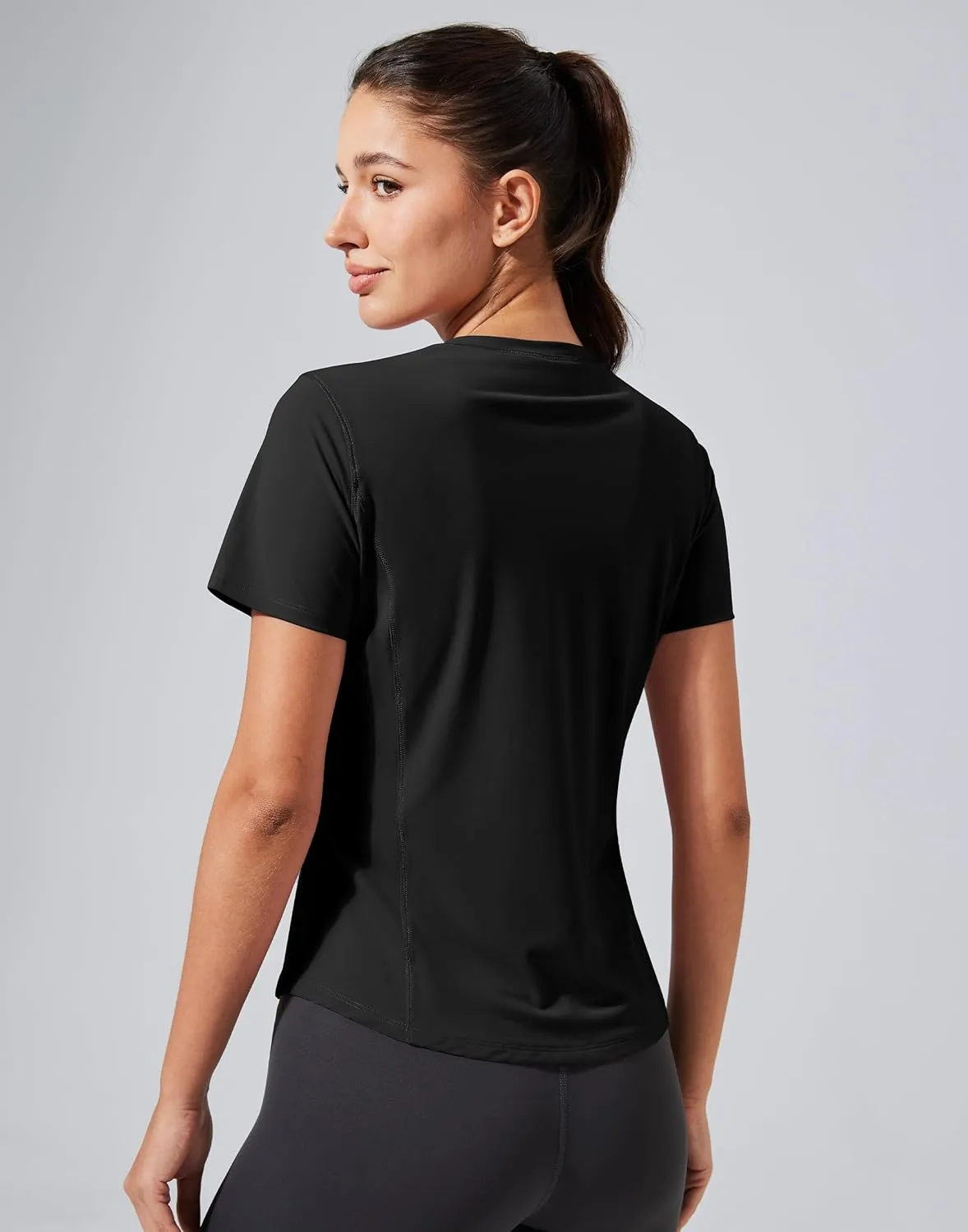 Pioneer Camp Women's Workout Shirts Short Sleeve Quick Dry T-Shirt Gym Athletic Tshirts Yoga Running Tops Crew Neck Tees