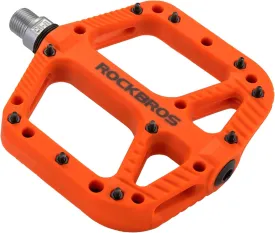 Rock BROS Mountain Bike Pedals Nylon Composite Bearing 9/16" MTB Bicycle Pedals with Wide Flat Platform