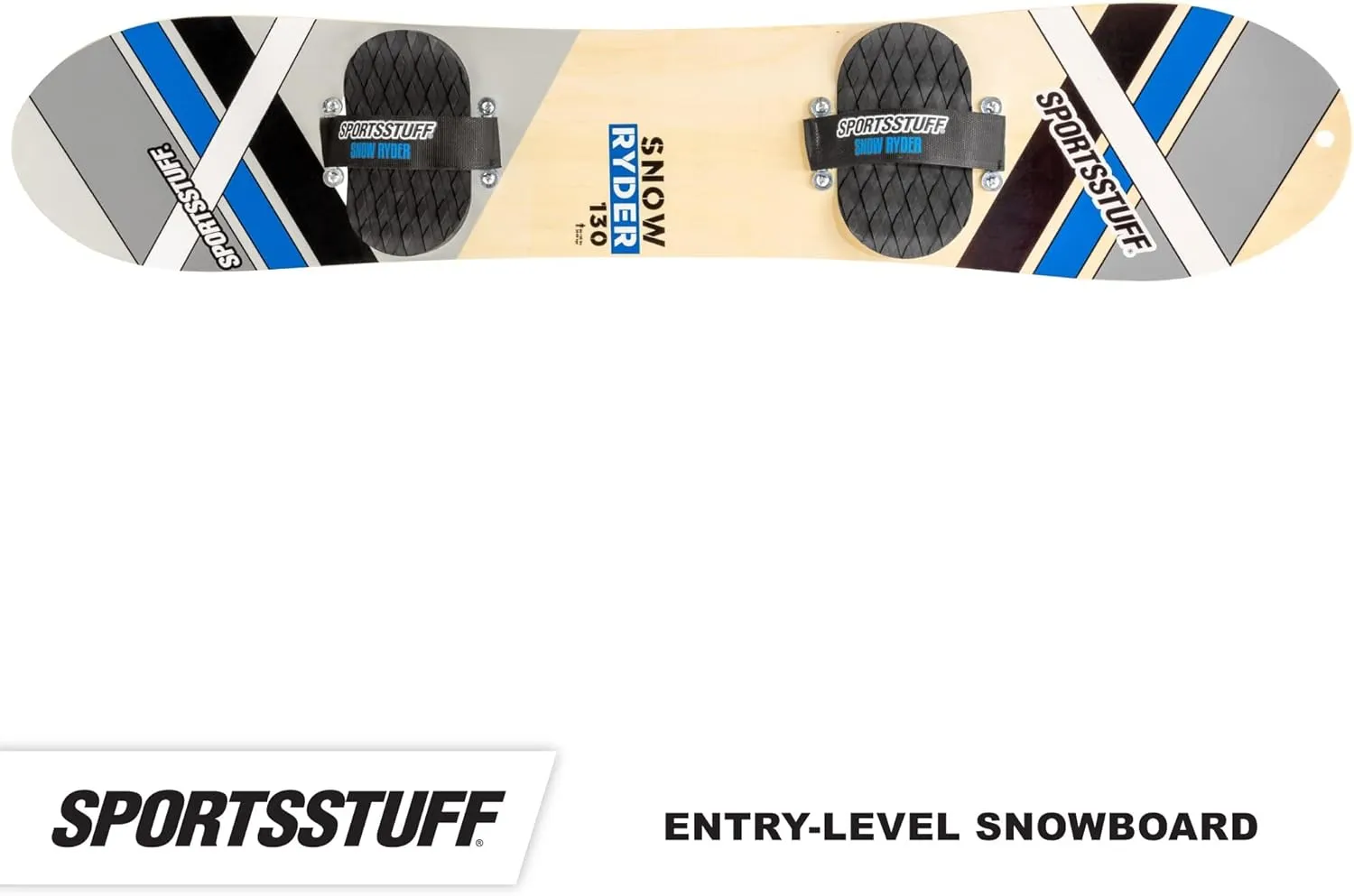 SportsStuff Snow Ryder Hardwood Snowboard, Beginner's Wood Snowboard, Multiple Sizes/Colors