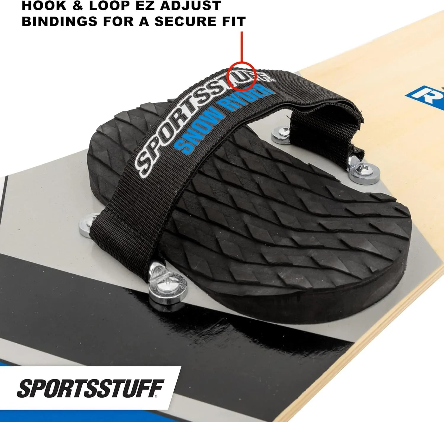 SportsStuff Snow Ryder Hardwood Snowboard, Beginner's Wood Snowboard, Multiple Sizes/Colors