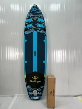 Super Wide Inflatable Stand Up Paddle Board, Ultra Stable Wide SUP for 2 1 People/Family/Big Size w/US Fin