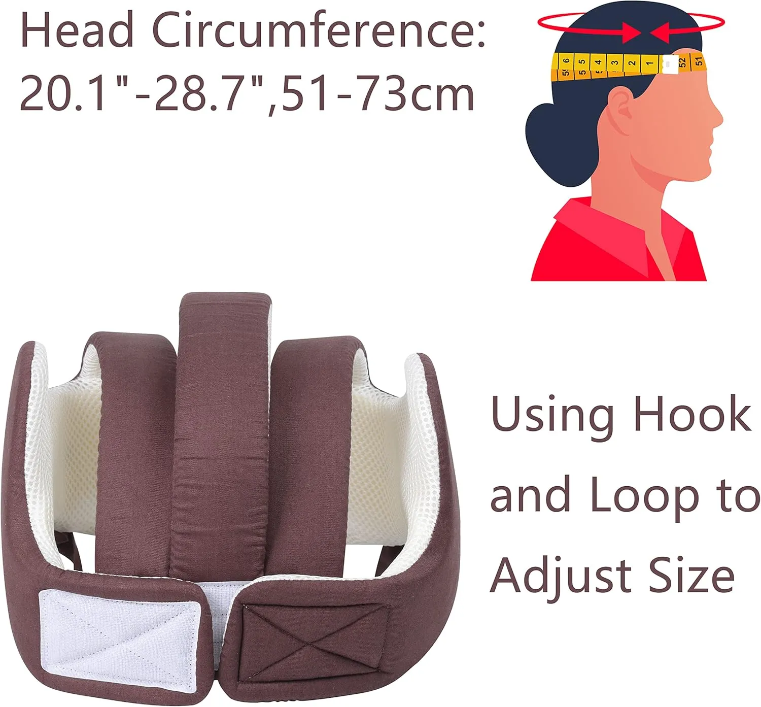 Thick Protection Helmet for Elderly Youth Adults,Head Protection for Elderly Falls,Soft Helmet for Epilepsy Seizures Prevent Head Injuries,Safety Bump Cap,for Home Gardening