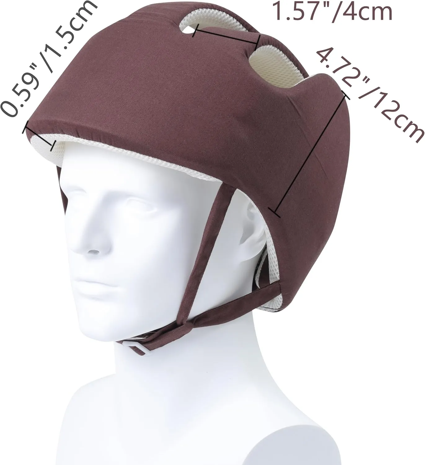 Thick Protection Helmet for Elderly Youth Adults,Head Protection for Elderly Falls,Soft Helmet for Epilepsy Seizures Prevent Head Injuries,Safety Bump Cap,for Home Gardening