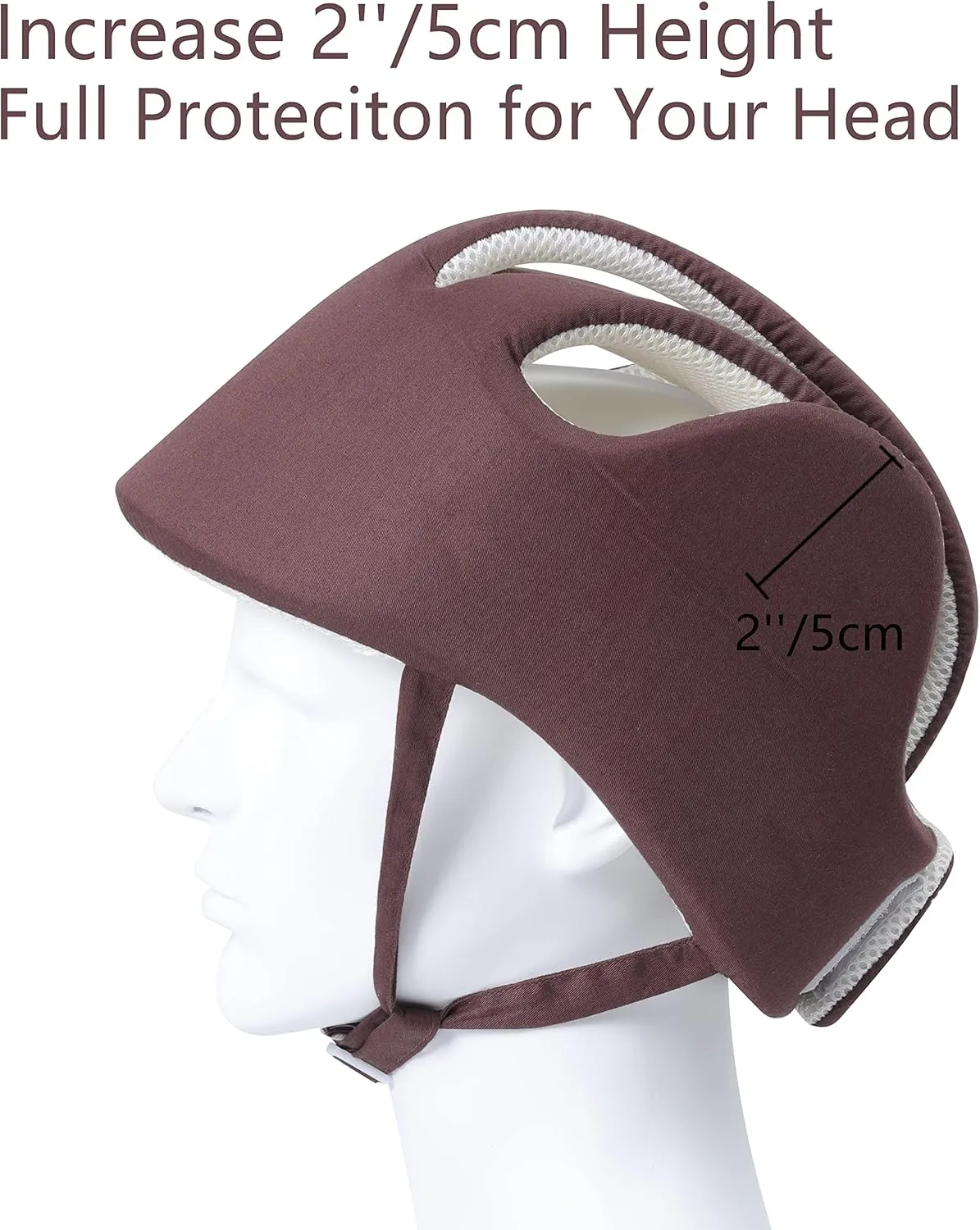 Thick Protection Helmet for Elderly Youth Adults,Head Protection for Elderly Falls,Soft Helmet for Epilepsy Seizures Prevent Head Injuries,Safety Bump Cap,for Home Gardening