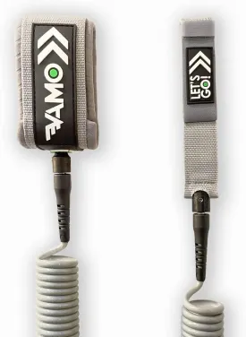 VAMO Premium Coil SUP Leash, 10' and 9' Coiled Paddleboard Leashes. 7mm Thick legrope, Replacement for Stand Up Paddleboards, ISUP or Surf Board