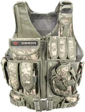 vAv YAKEDA Tactical Vest Outdoor Ultra-Light Breathable Training Airsoft Vest Adjustable for Adults