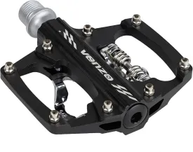 Venzo Multi-Use Compatible with Shimano SPD Mountain Bike Bicycle Sealed Clipless Pedals - Dual Platform Multi-Purpose - Great for Touring, Road, Trekking Bikes